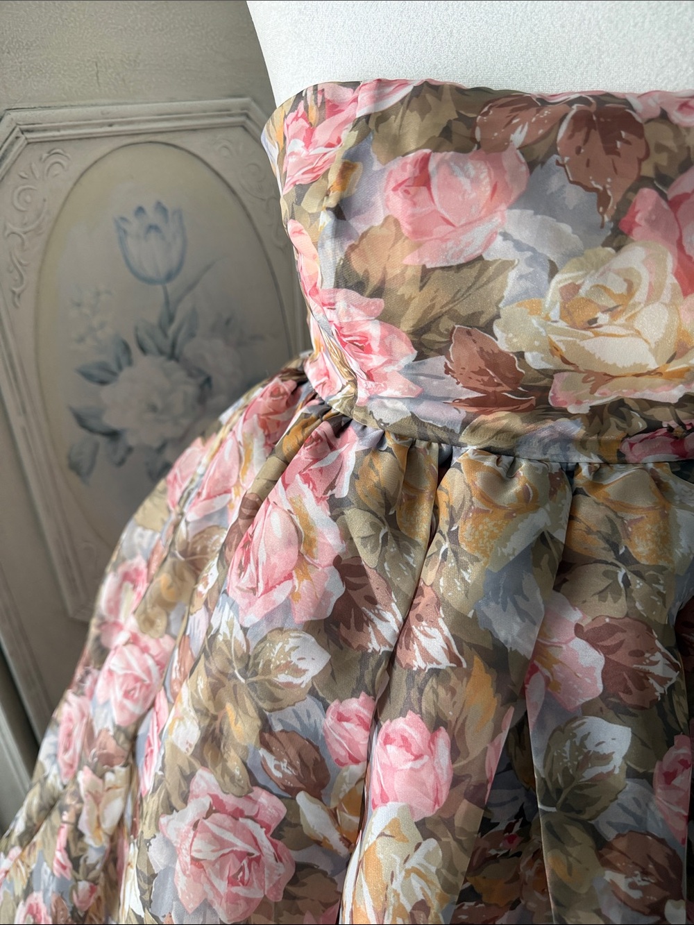 Selkie Jardin De Fleurs 2 piece Shrug Puff Mini Dress - Picture 5 of 7